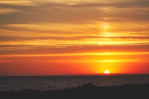 Meditación al atardecer